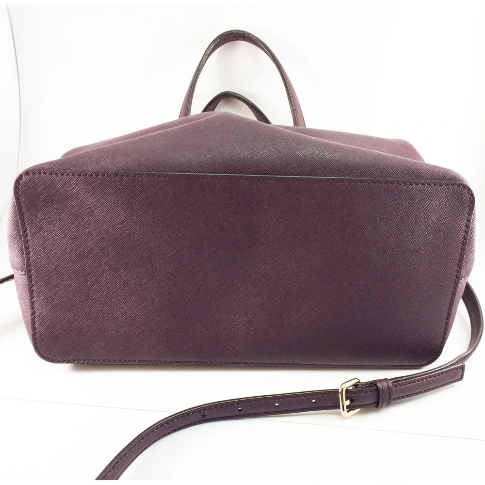 Kate Spade Laurel Way Evangelie Crossbody Bag, Mahogany Mulled Wine Plum Leather